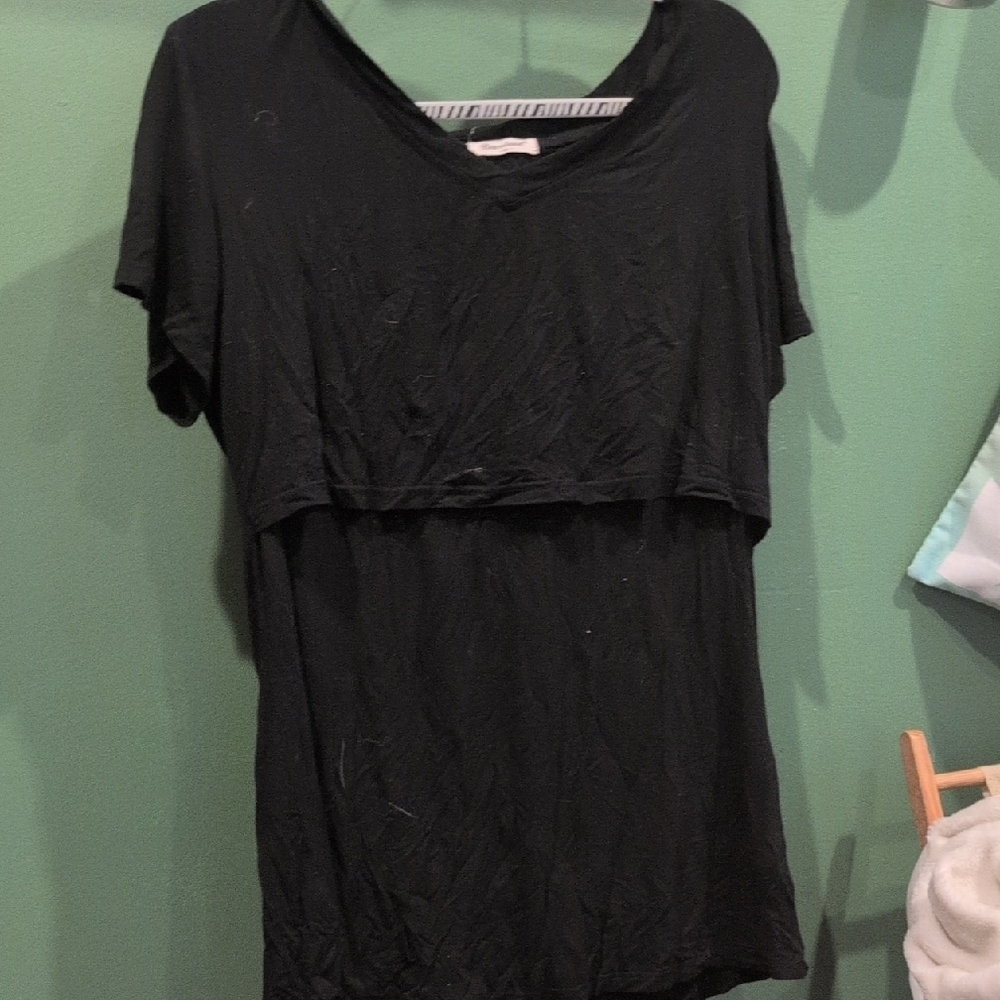Bearsland Black Layered Short Sleeve T-Shirt